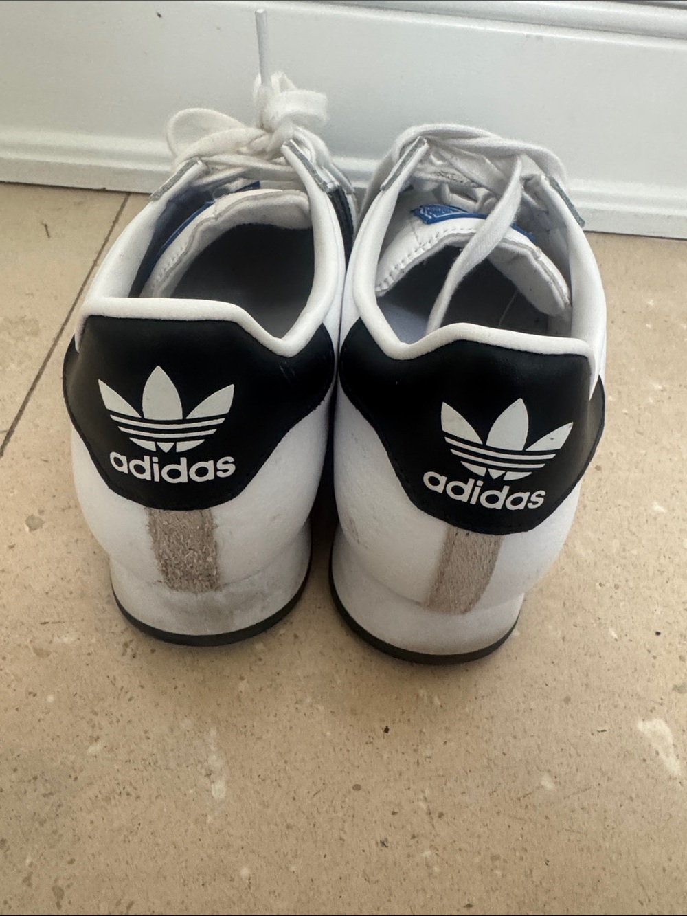 Adidas Samoa Sneakers – White/Black – Men’s Size 9 - Picture 2 of 6